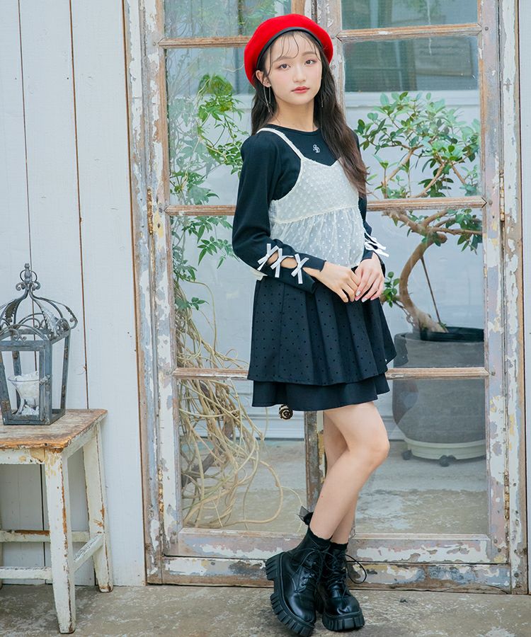 リボンリブトップス＆シアービスチェセット | Blue Daisy Online
