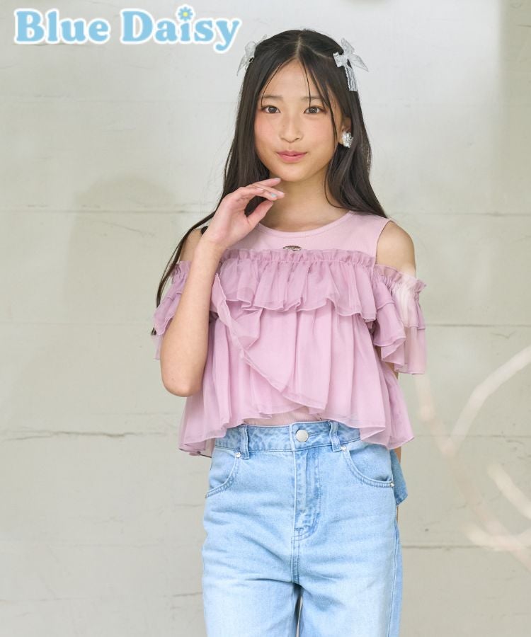 2wayスリーブフリルドッキングトップス | Blue Daisy Online