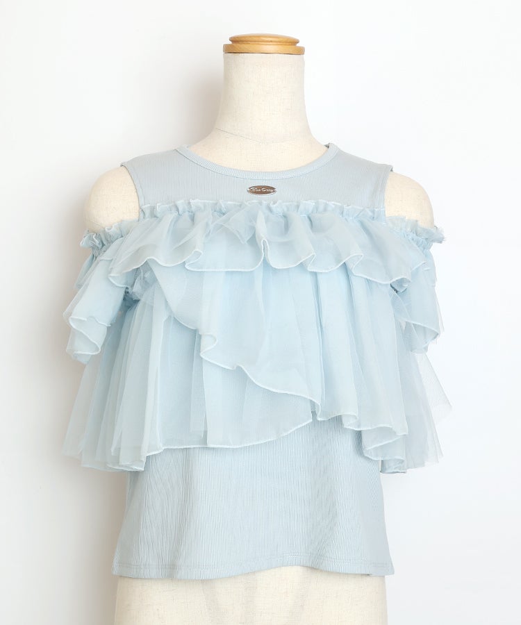 2wayスリーブフリルドッキングトップス | Blue Daisy Online