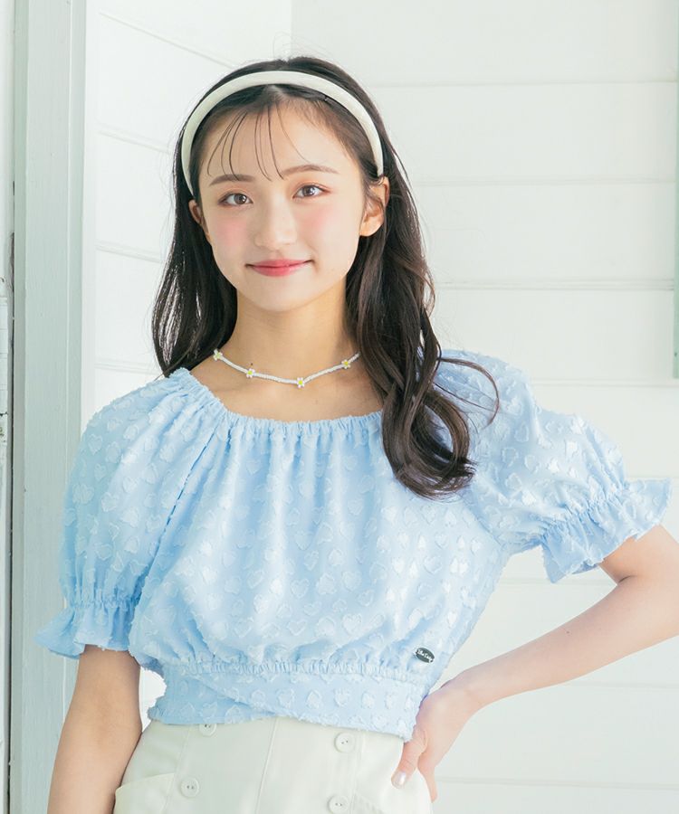 希少人気カラー新品 バーバリーブルーレーベル ブラウス パフスリーブリボン 水色 希少人気カラー】バーバリーブルーレーベル ブラウス パフスリーブ