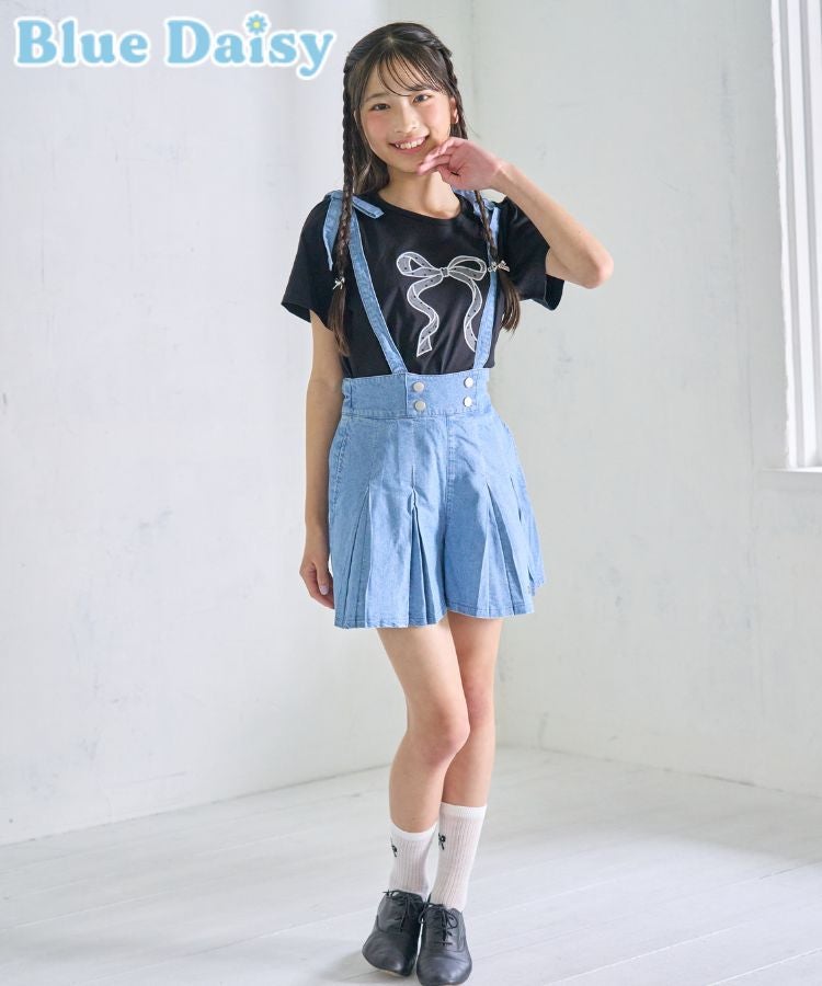 2wayデニムプリーツキュロット | Blue Daisy Online