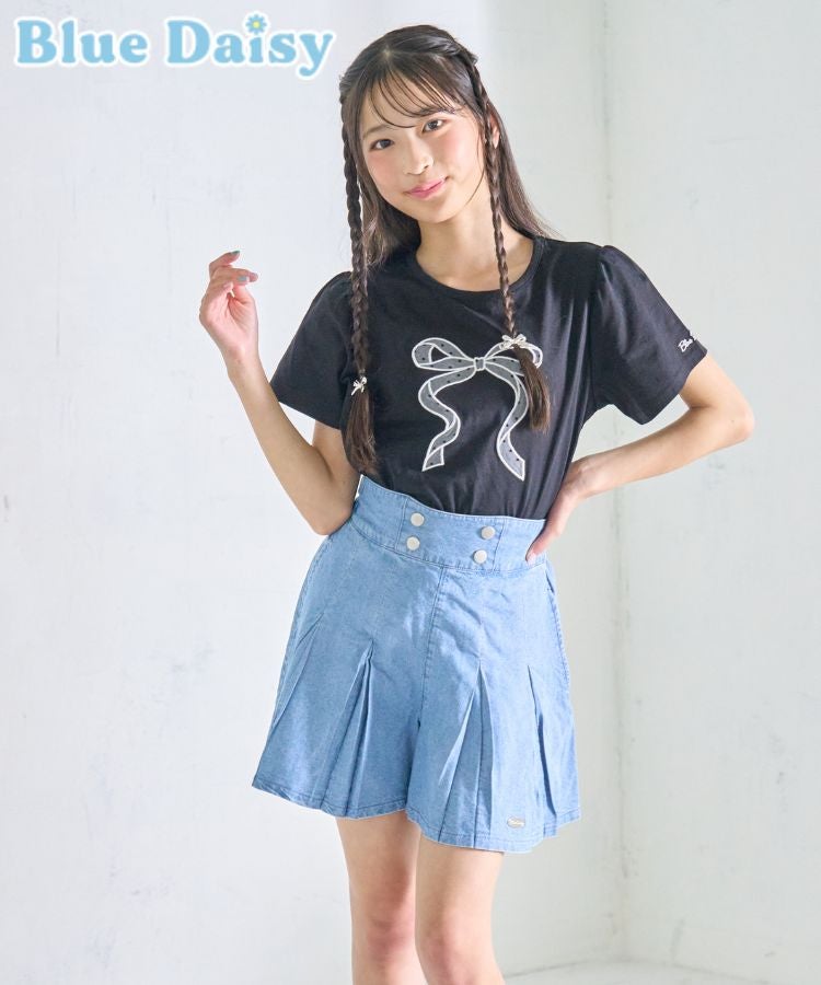 CÉLINE プリーツキュロットサイズ36 2wayデニムプリーツキュロット | Blue Daisy Online