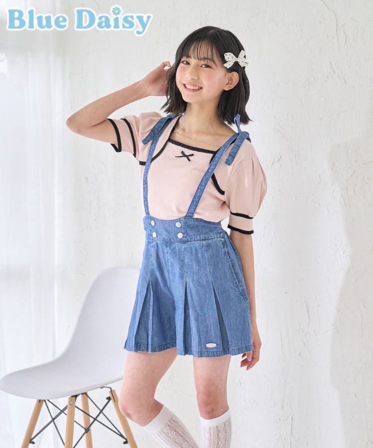 2wayデニムプリーツキュロット | Blue Daisy Online
