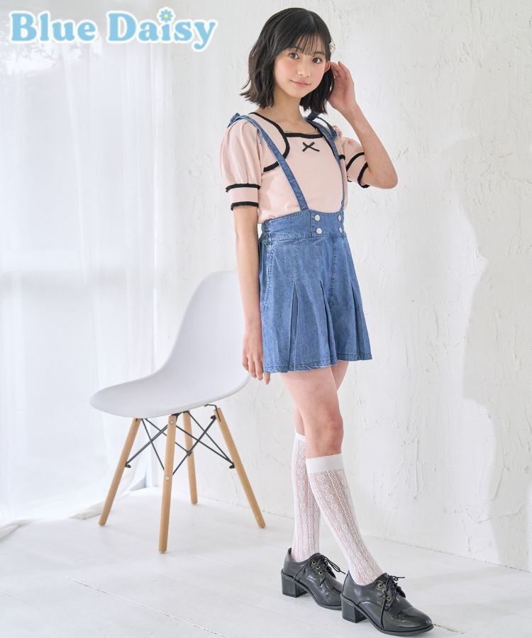 2wayデニムプリーツキュロット | Blue Daisy Online