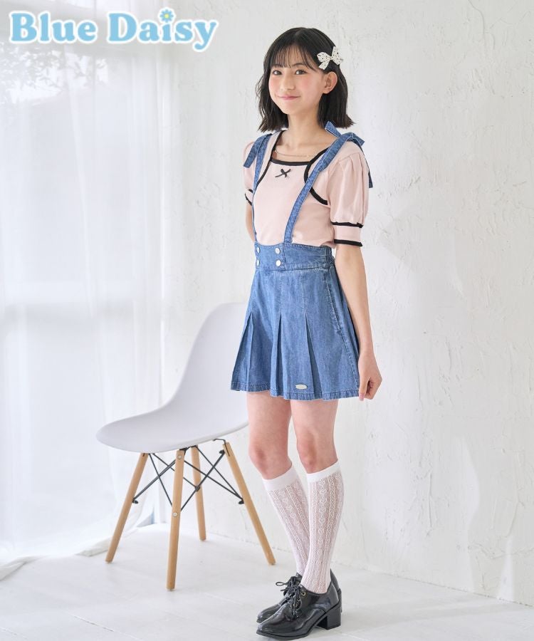 2wayデニムプリーツキュロット | Blue Daisy Online