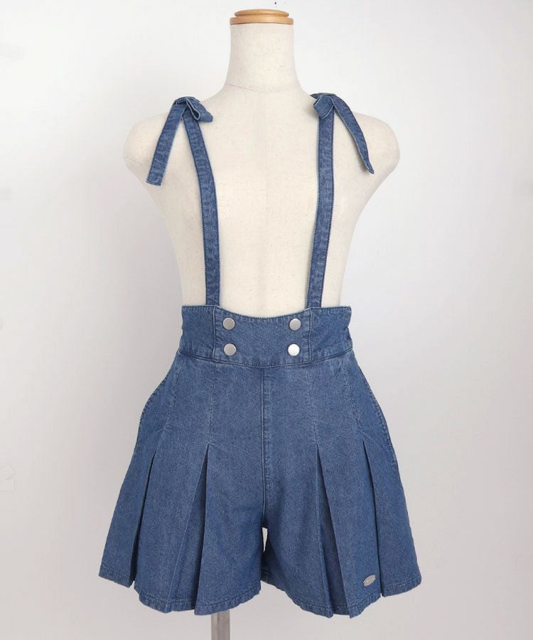 2wayデニムプリーツキュロット | Blue Daisy Online