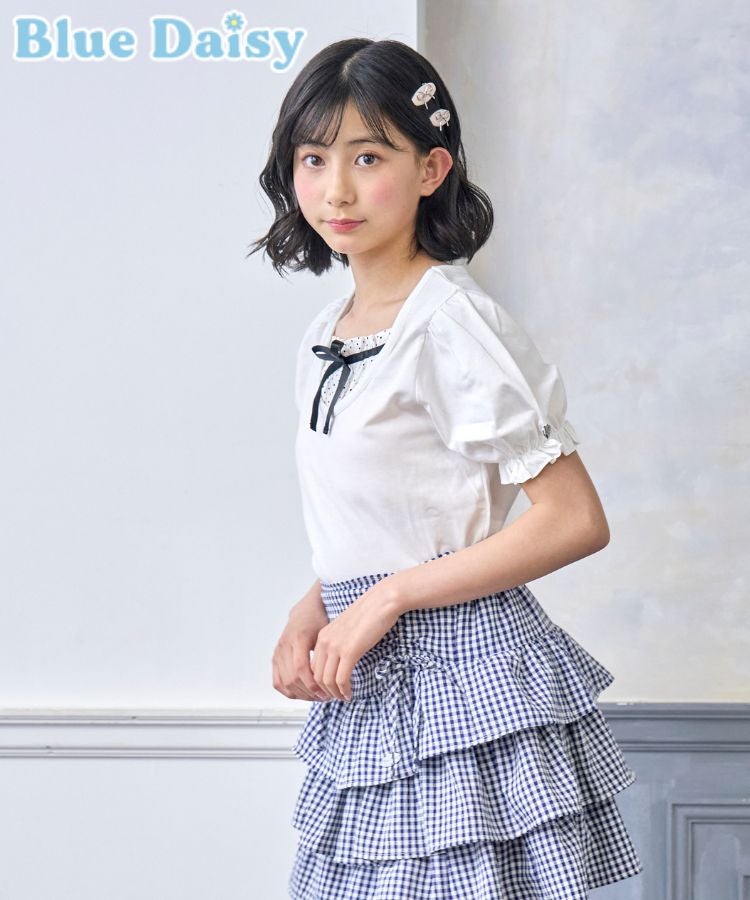 フリルインナーレイヤード風Tシャツ | Blue Daisy Online
