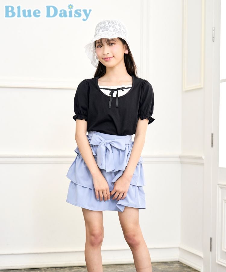 フリルインナーレイヤード風Tシャツ | Blue Daisy Online