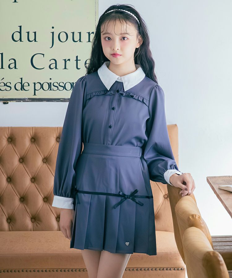 VW リボンブラウス ジャカードリボン付ブラウス[品番：IGAW0005845]｜axes femme