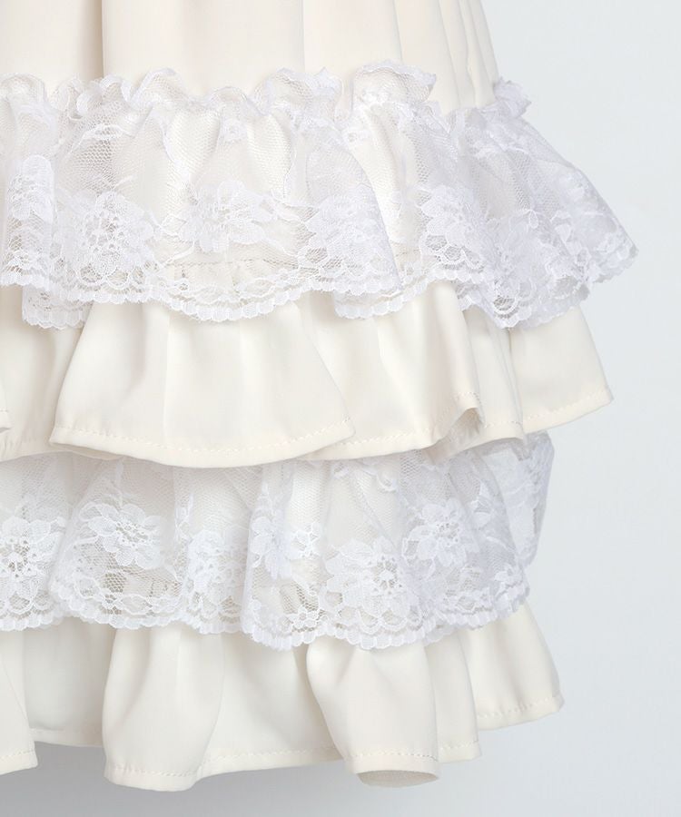 00s 希少 ozz oneste 異素材レースフリルティアードスカパン レースフリルティアードスカパン | Blue Daisy Online